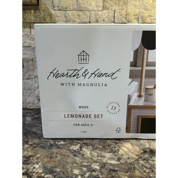 Hearth and Hand With Magnolia Wooden Lemonade 13 Piece Play Set New In Box. - Picture 3 of 9